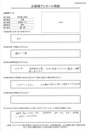 説明が分かり易く、どの様に施工したらよいか親身に相談に乗ってくれ、とてもよかった。