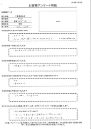 対応の良さを感じた。施工もすごく、はやく、丁寧と感じました。