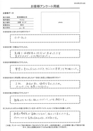 見積もり依頼後の対応が早かったです。カッコ良く貼って頂いて、とても満足です。