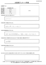 対応が早く、丁寧にご対応して頂きました。