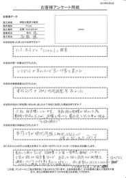 電話応対や施工時間調整等良かった