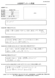 施工時間も短かく、非常に綺麗な仕上がりで大変満足しています。