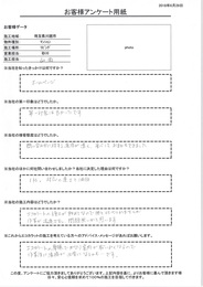 接客態度は問い合わせに対する返信が速く、安心しておまかせできました。